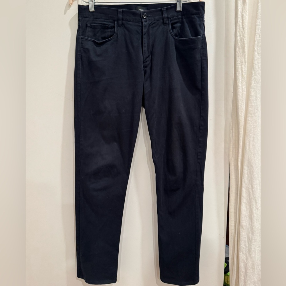 Vince Men’s Navy Blue Chino Pants (Size 33 waist)